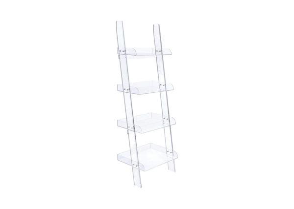 Clear Acrylic Ladder Bookshelf