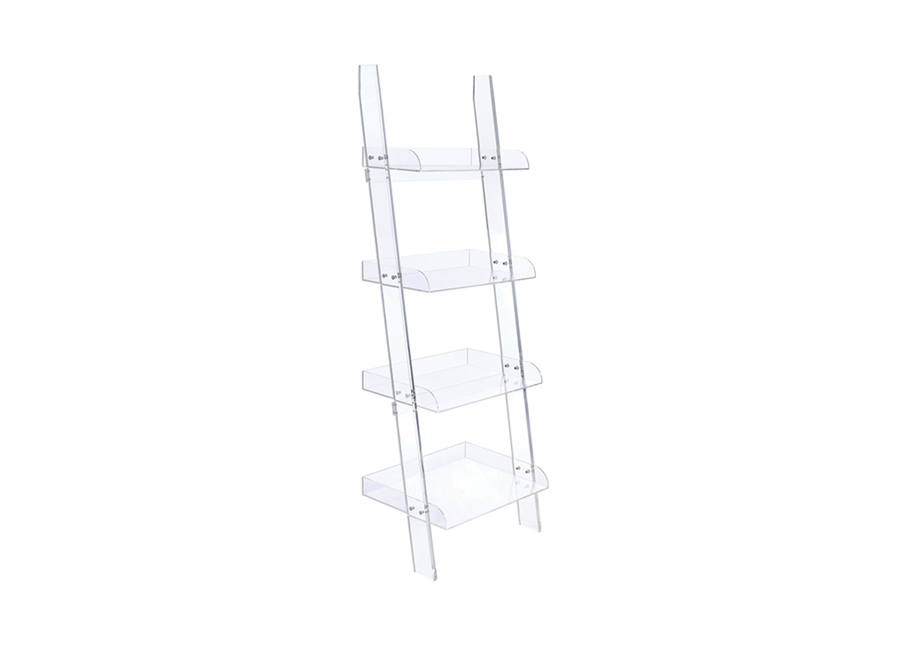 Clear Acrylic Ladder Bookshelf