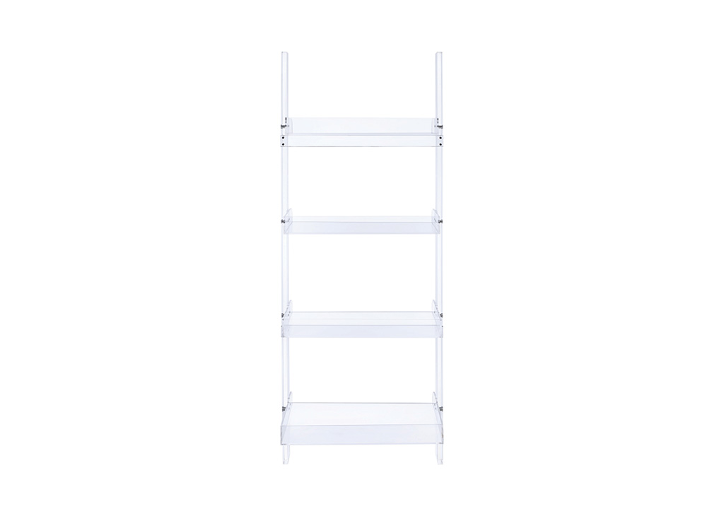 Clear Acrylic Ladder Bookshelf