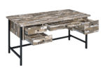 Contemporary Distressed Wood Writing Desk