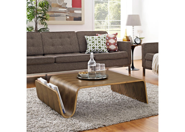 Contemporary Walnut Coffee Table