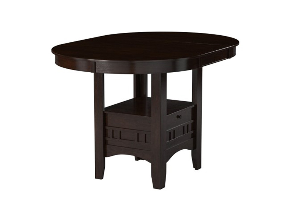 Dark Cherry Mission Style Counter Height Table