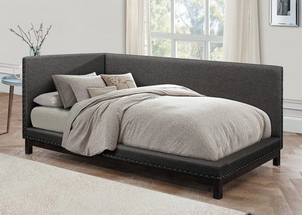 Modern Nailhead Upholstered Daybed