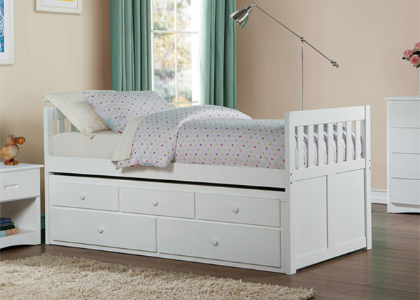 Transitional Trundle Daybed w/ Storage
