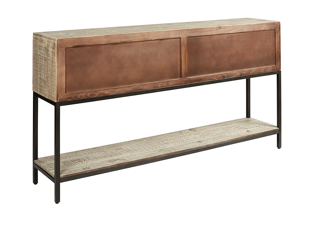 Diamond-Carved Sofa Table