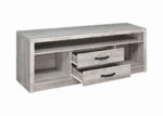 2-Drawer Gray Driftwood TV Stand