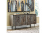 Weathered Gray Accent Cabinet