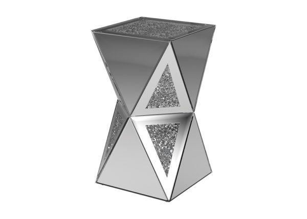 Geometric Glam Accent Table