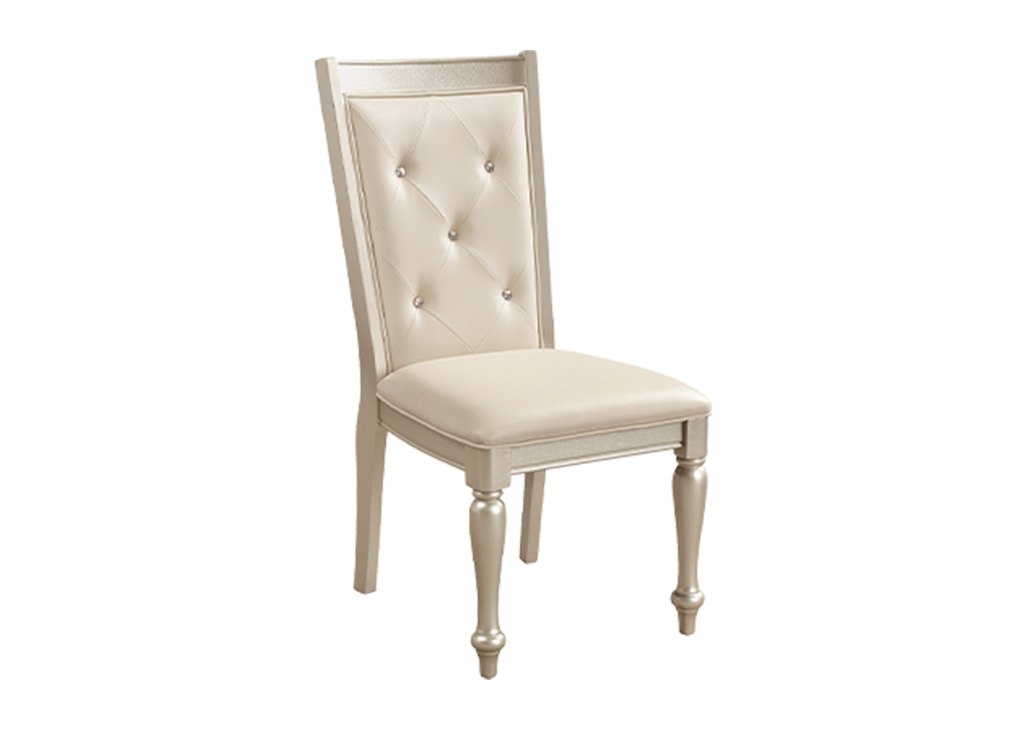 Glam Champagne Side Chair
