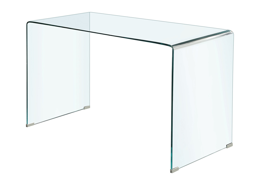 Clear Glass Writing Desk