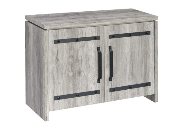 Rustic Gray Driftwood Accent Cabinet