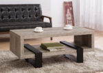 Contemporary Gray Driftwood Coffee Table