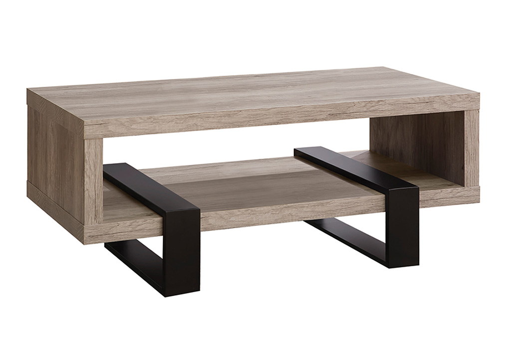Contemporary Gray Driftwood Coffee Table