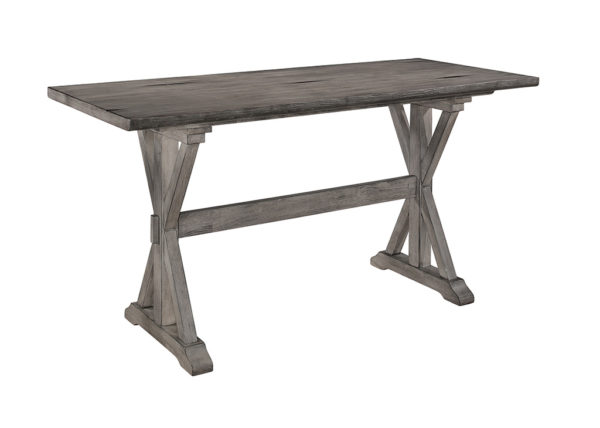 Gray Rustic-Inspired Counter Height Table