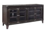 Industrial-Inspired Brown-Gray TV Stand