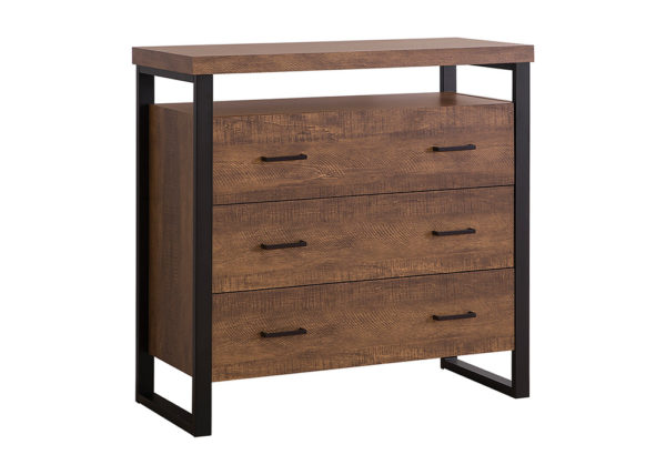 Industrial-Inspired Rustic Accent Cabinet