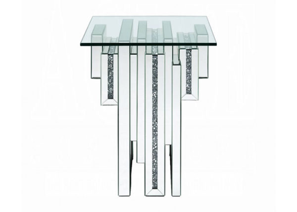 Abstract Faux Diamond Accent Table