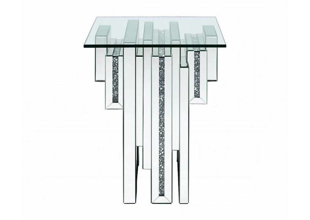 Abstract Faux Diamond Accent Table