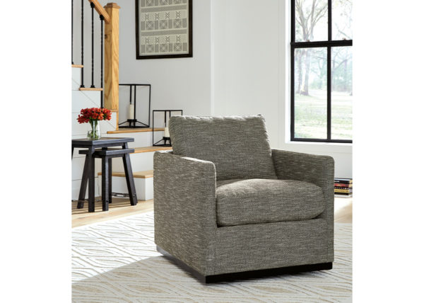 Modern Brown Swivel Accent Chair