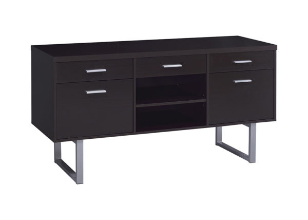 Modern Cappuccino Credenza Desk