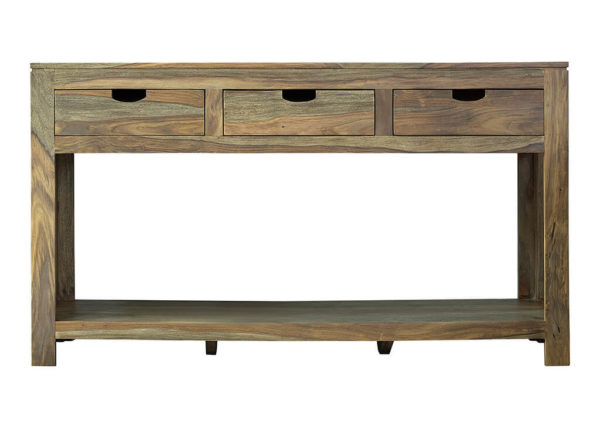 Modern Weathered Brown Console Table