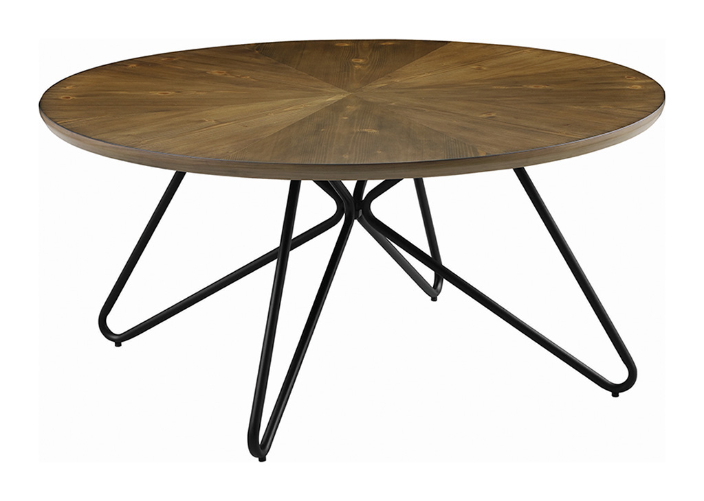 Dark Brown & Black Mid-Century Coffee Table