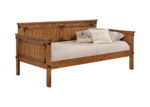 Rustic Honey Brown Daybed w/ Trundle