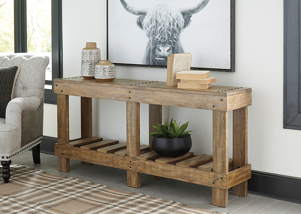 Modern Rustic Sofa Table