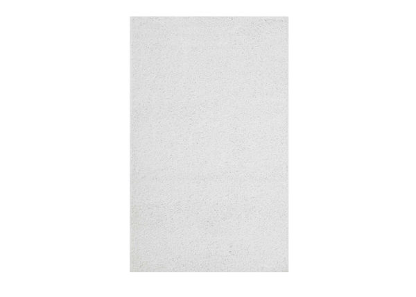 Solid Shag Area Rug in Ivory