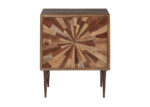 Brown Sunburst Accent Cabinet