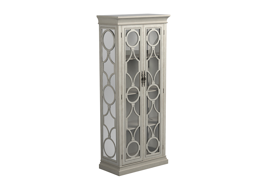 Antique White 2-door Tall Accent Cabinet