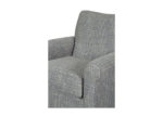 Transitional Blue Swivel Glider Accent Chair