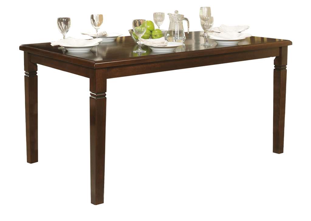 Transitional Brown & Espresso Dining Table