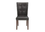 Transitional Faux Leather Side Chair