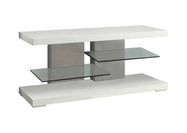 2- Shelf Glossy TV Stand