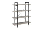 Gray & Black Industrial-Inspired Plumbing Pipe Bookcase