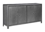 4-Door Industrial Gunmetal Accent Cabinet