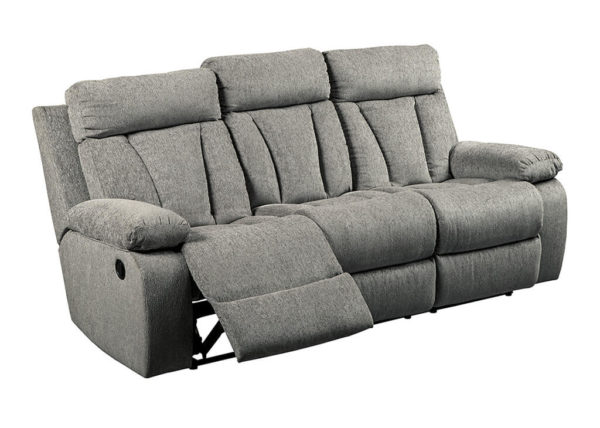 Modern Gray Recliner Sofa