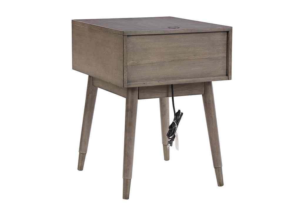 Drawer Mid-Century Accent Table