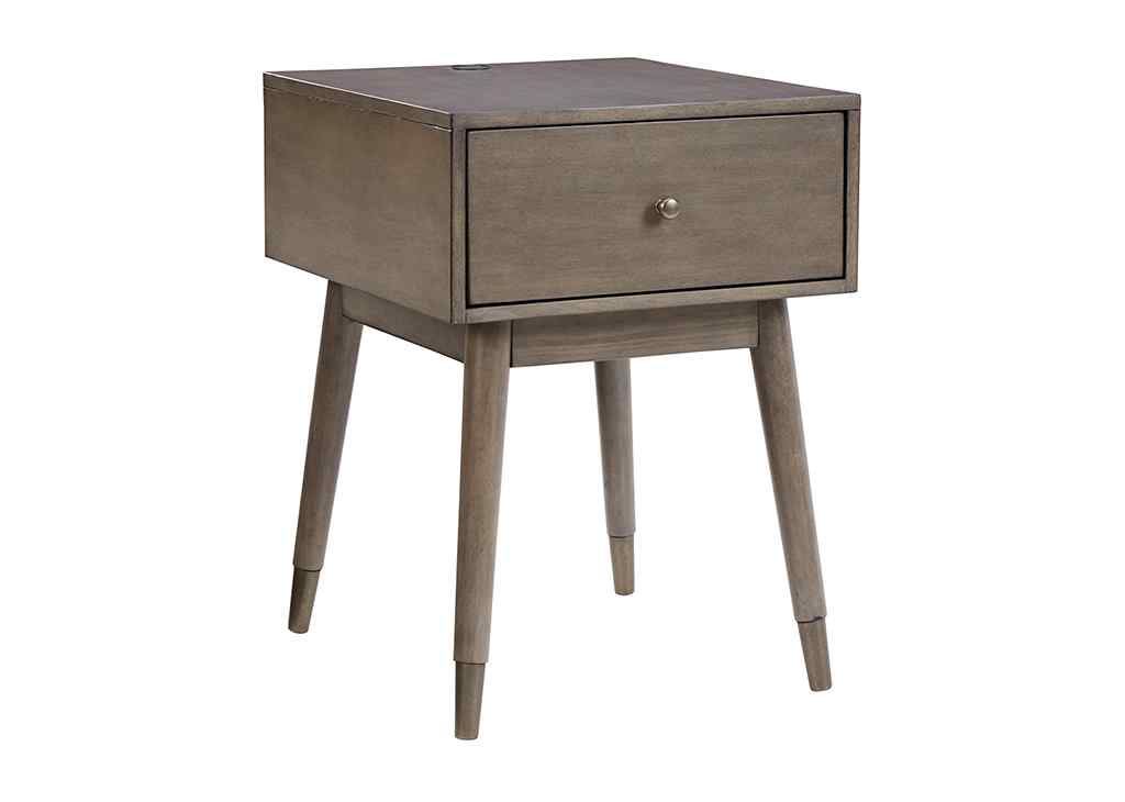 Drawer Mid-Century Accent Table