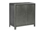 2-Door Industrial Gunmetal Accent Cabinet