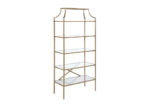 Glam Gold & Glass Bookcase