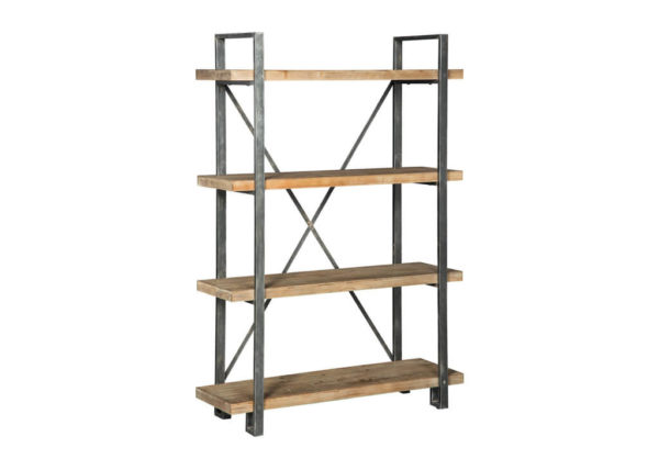Industrial Light Brown & Gray Bookcase