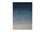 Blue Ombre Hand-Tufted Shag Rug