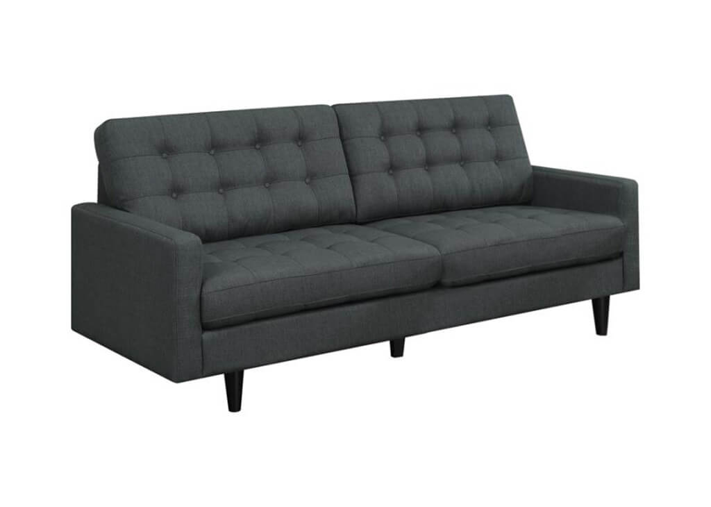 Charcoal Mid-Century Modern Sofa