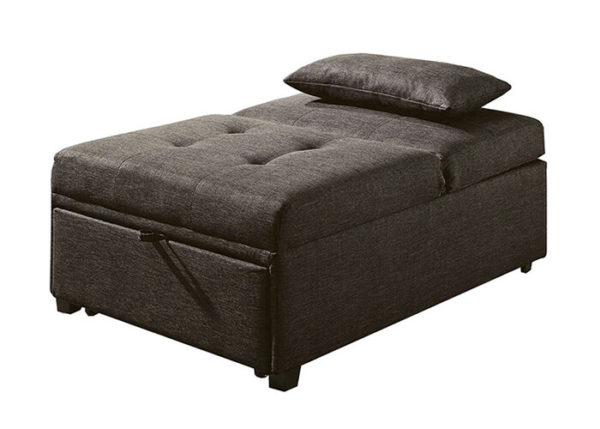 Convertible Dark Gray Futon Sofa