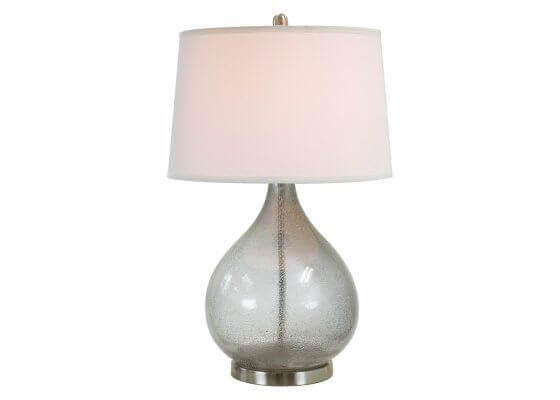 Water Bubble Gray Glass Table Lamp