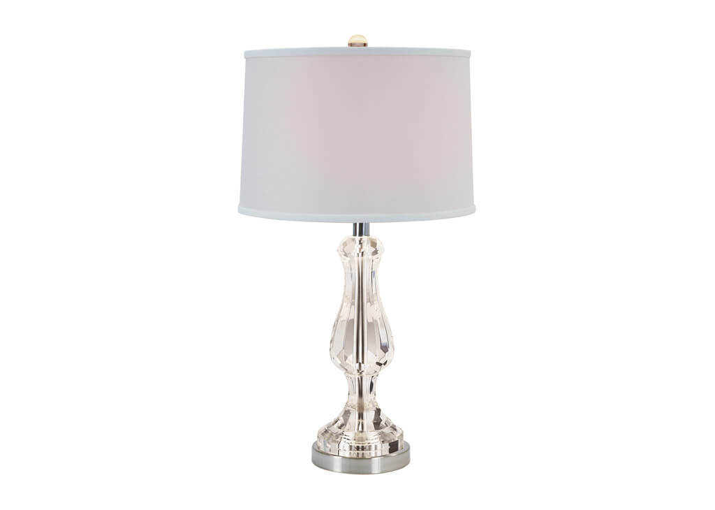 Crystal Vase Style Table Lamp