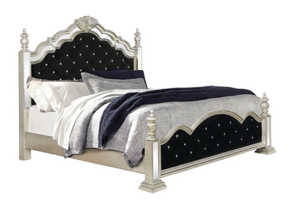 Glam Four Poster Queen Bed Frame
