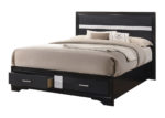 glam-glitter-queen-storage-bed-frame in Black